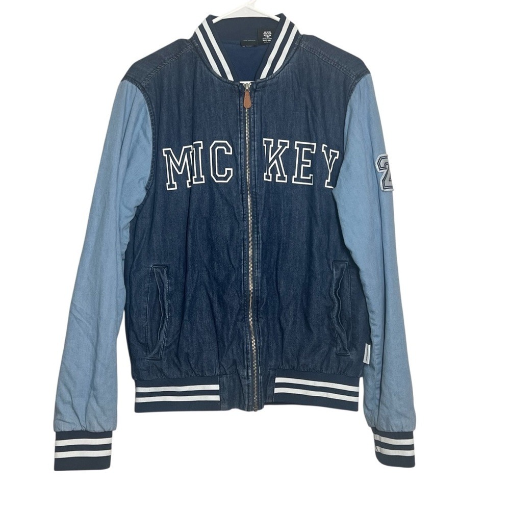 Our Universe Disney Varsity Jacket Adult Small Blue Mickey The One And Only